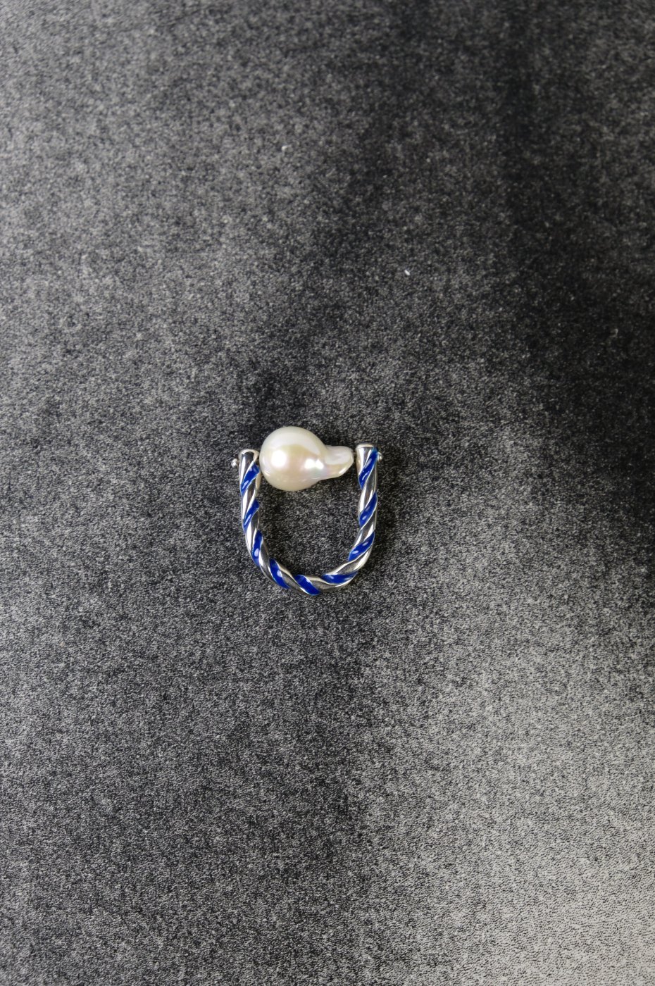 R.ALAGANララガン-STRIPE PEARL RING-BLACK×WHITE PEARL - LOCALERS