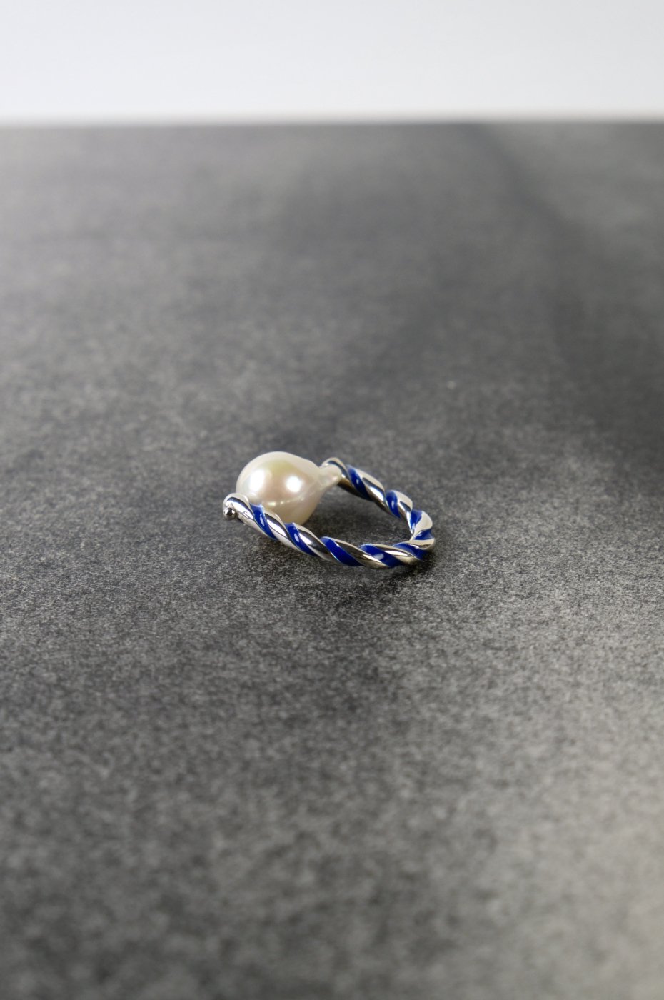 R.ALAGANララガン-STRIPE PEARL RING-BLACK×WHITE PEARL - LOCALERS