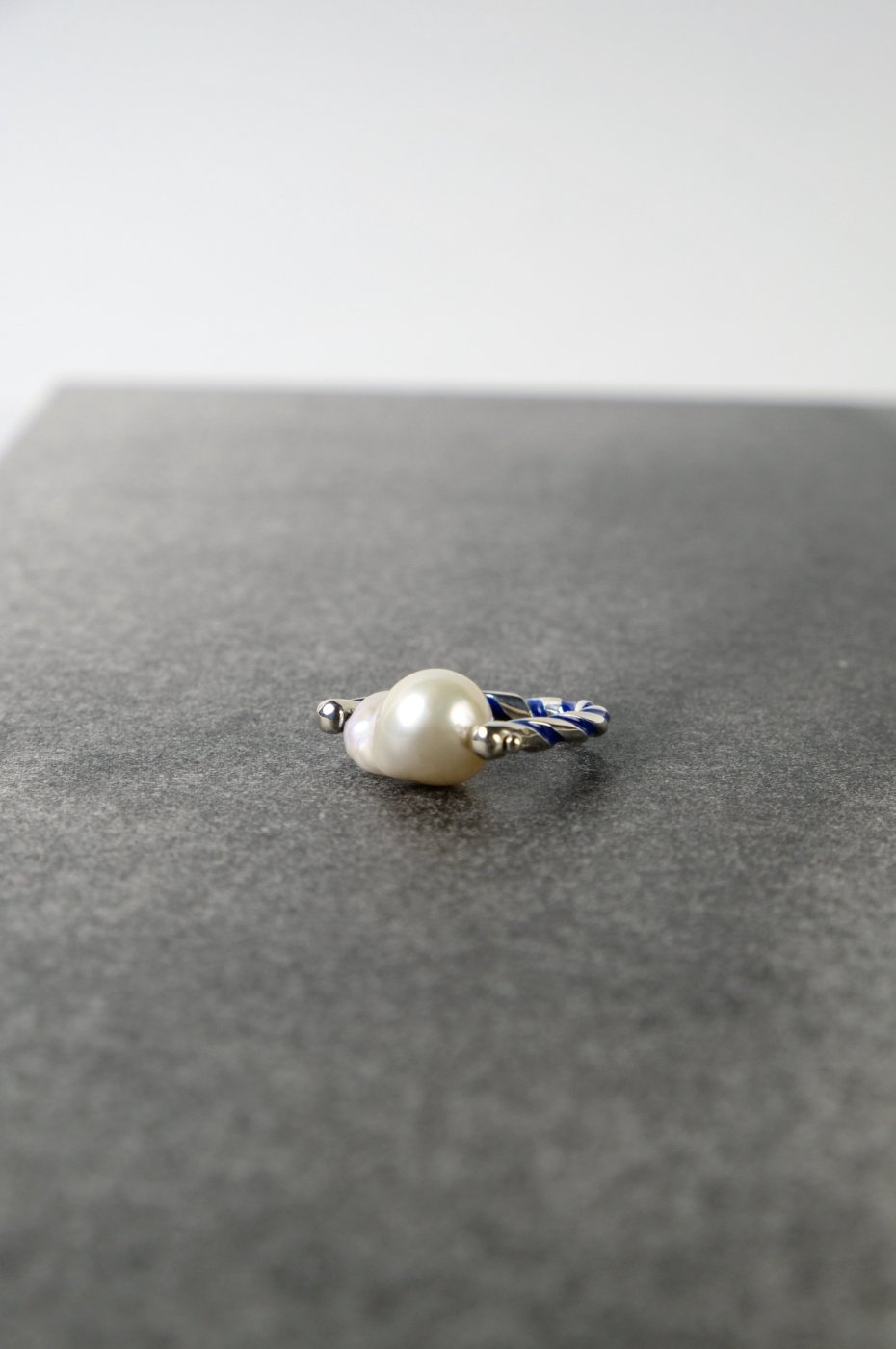 R.ALAGANララガン-STRIPE PEARL RING-BLACK×WHITE PEARL - LOCALERS