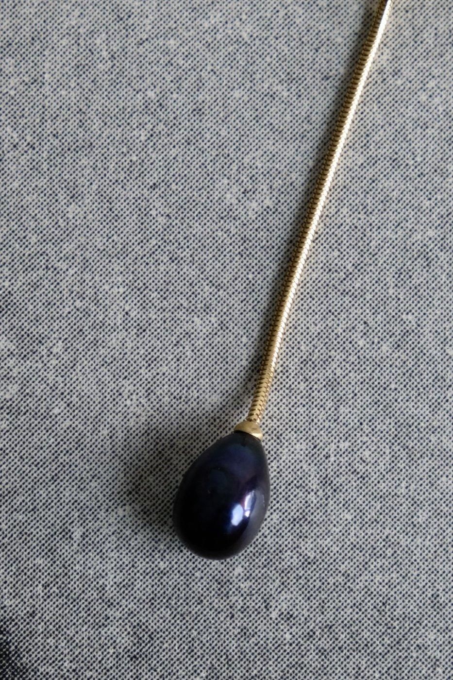 R.ALAGAN ララガン-LAMP EARRINGS-BLACK PEARL - LOCALERS