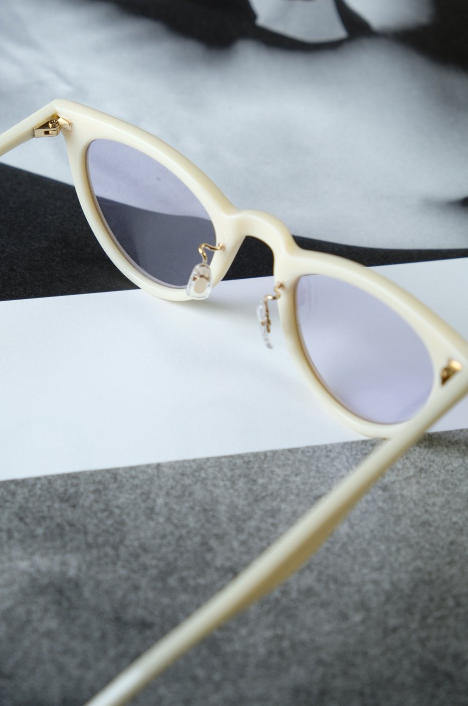 【50%OFF】Mame Kurogouchi マメクロゴウチ-CAT EYE SUNGLASSES-WHITE - LOCALERS