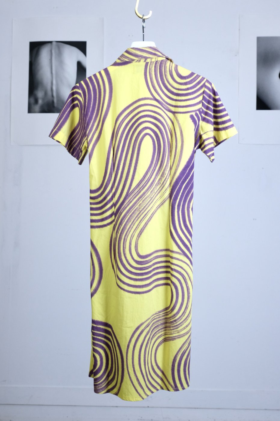 SUKU HOME スクホーム-WRAP DRESS-YELLOW FLUX - LOCALERS