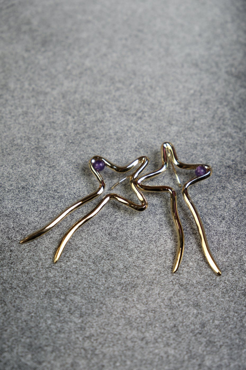 R.ALAGAN ララガン-FICKLE BIRD STONE EARRINGS-GOLD - LOCALERS