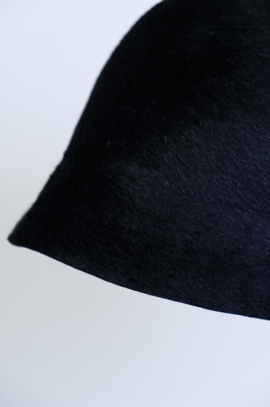 Mame Kurogouchi マメクロゴウチ-CLOCHE HAT-BLACK - LOCALERS