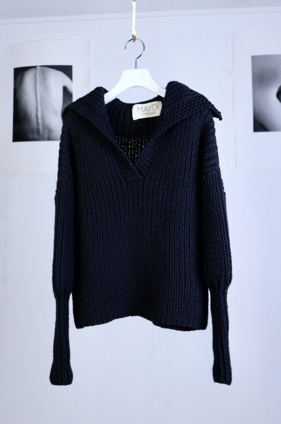 レア 1度使用 マイディCHUNKY KNIT BOMBER ブルゾン カーディガン