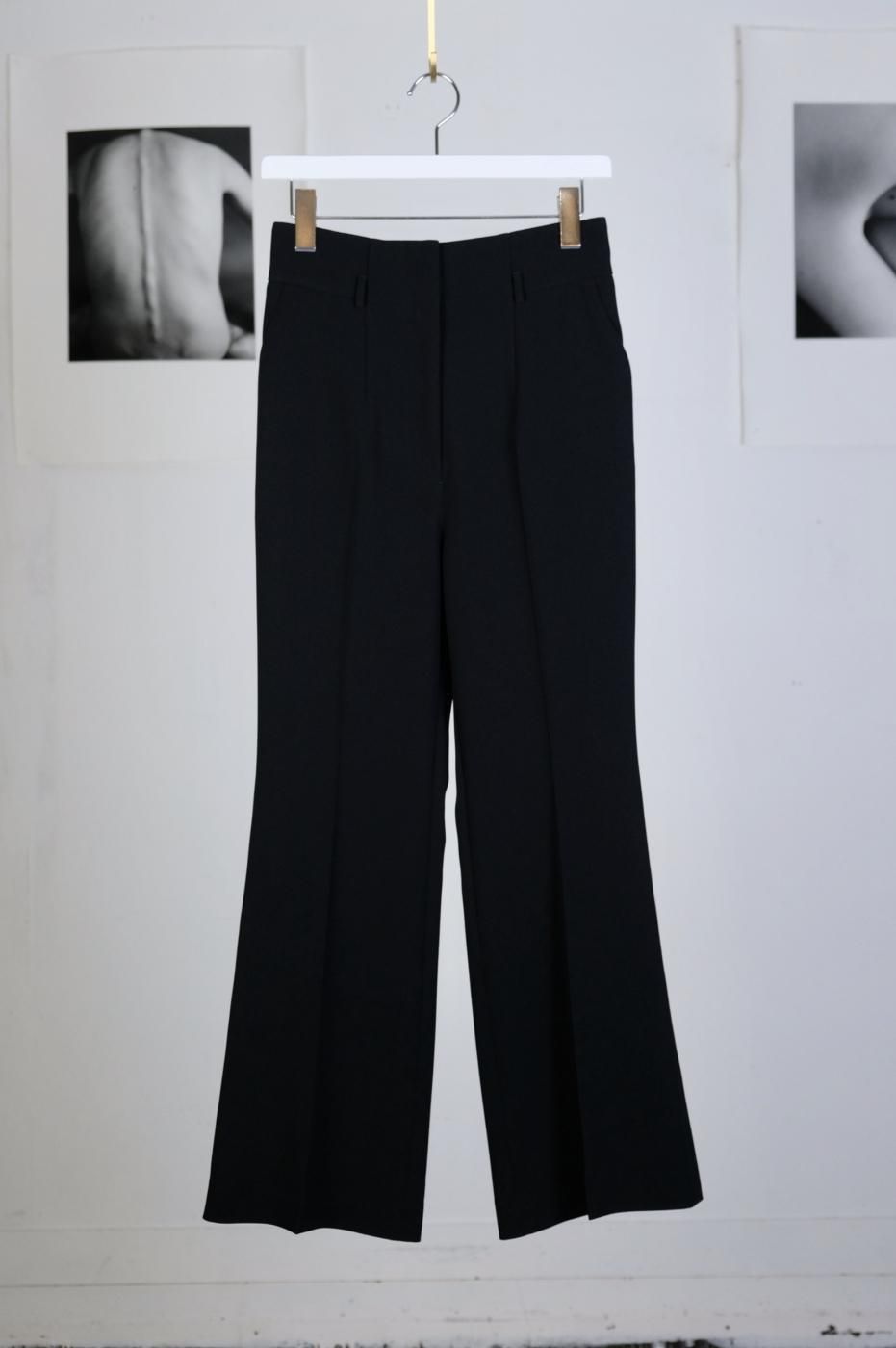 Mame Kurogouchi ޥ᥯-SUIT TROUSERS-BLACK