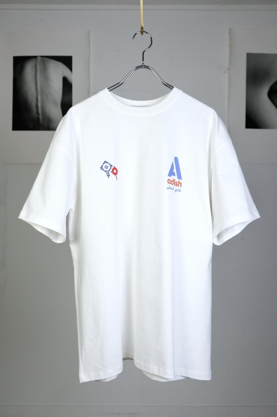 ADISH ǥå-ADISH NADI LEL-TENNIS SHORT SLEEVE T-SHIRT-OFF WHITE