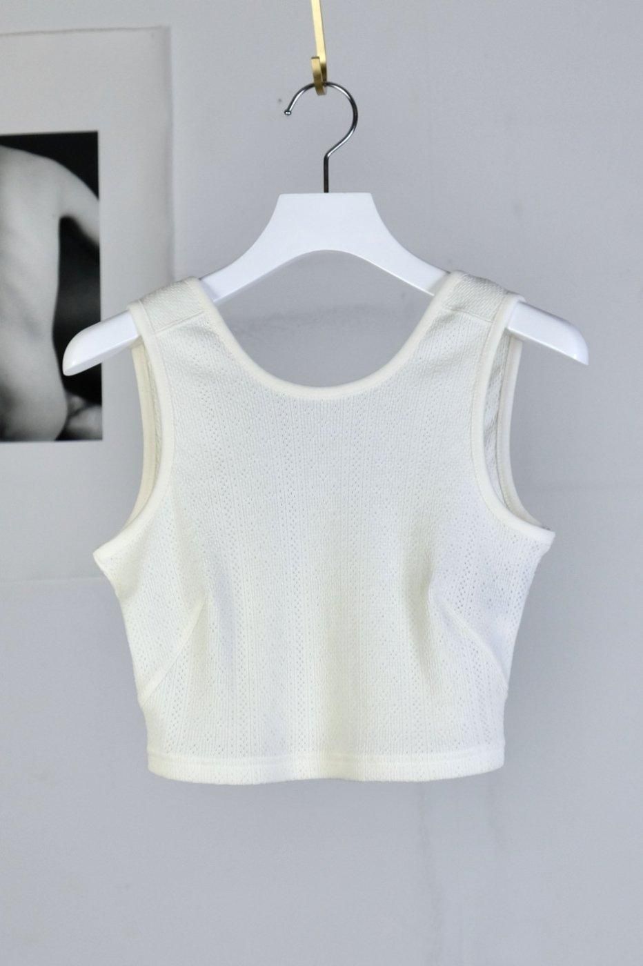 PHOTOCOPIEUեȥԥ塼-CROPPED TANKTOP-TALIAH-OFF WHITE 