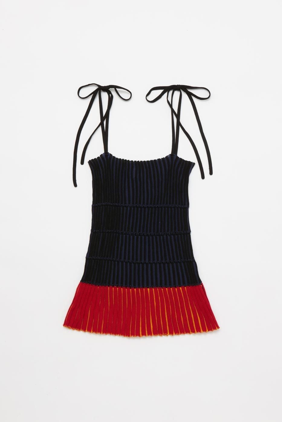 babaco ХХ-STRIPE RIBBED CAMISOLE-OATMEAL