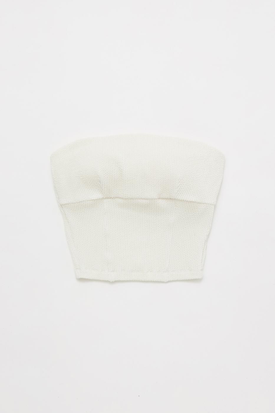 babaco ХХ-SHRINK RIB KNIT BANDU-WHITE