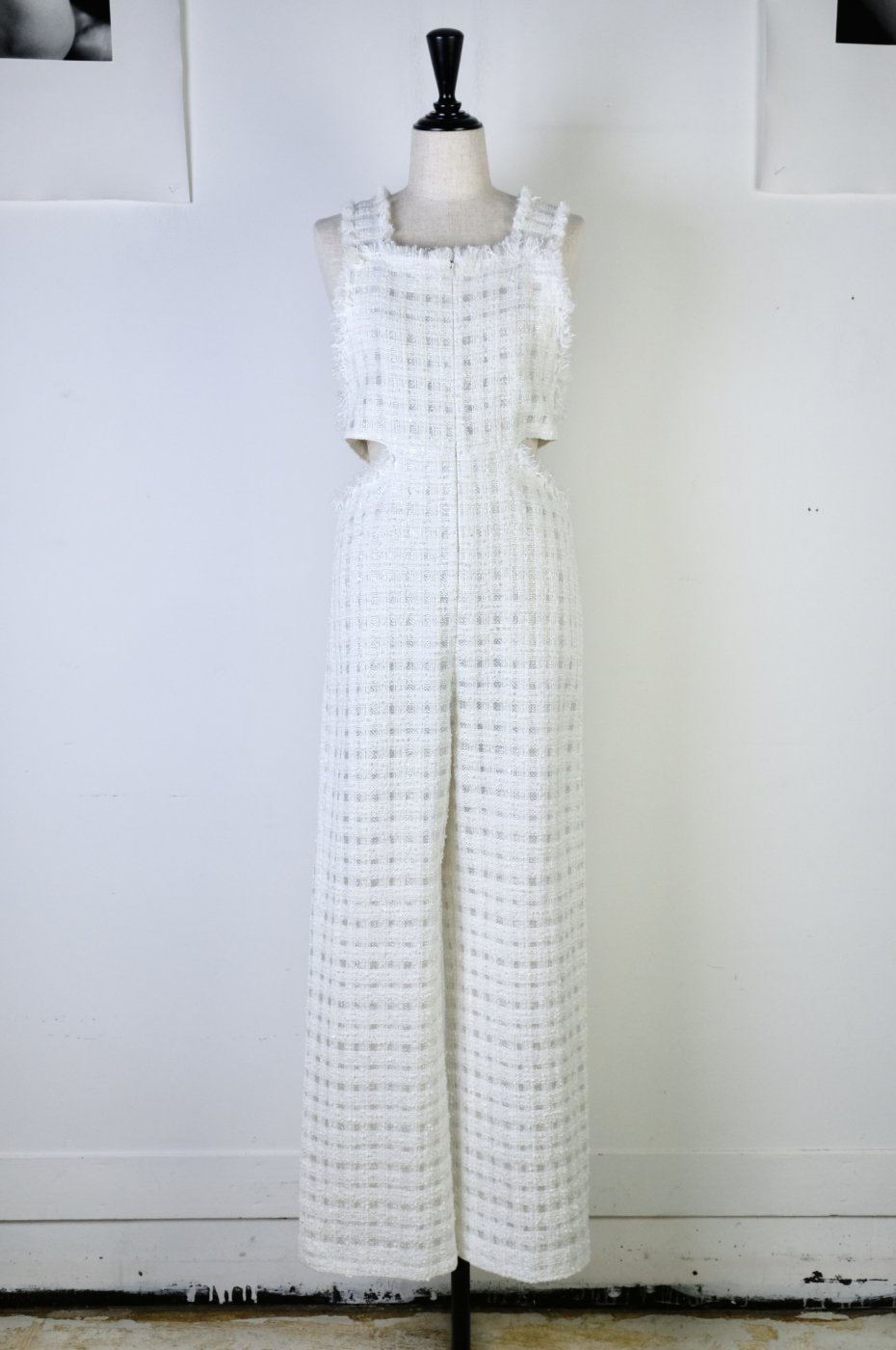 <img class='new_mark_img1' src='https://img.shop-pro.jp/img/new/icons8.gif' style='border:none;display:inline;margin:0px;padding:0px;width:auto;' />CURRENTAGE-LIMPIDA TWEED OVERALLS-WHITE