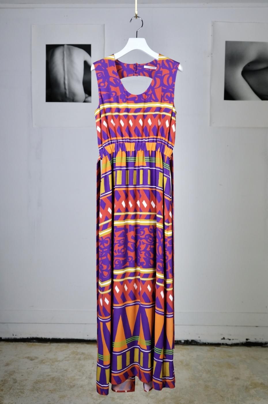 CURRENTAGE-CALRA DRESS-RED MIX