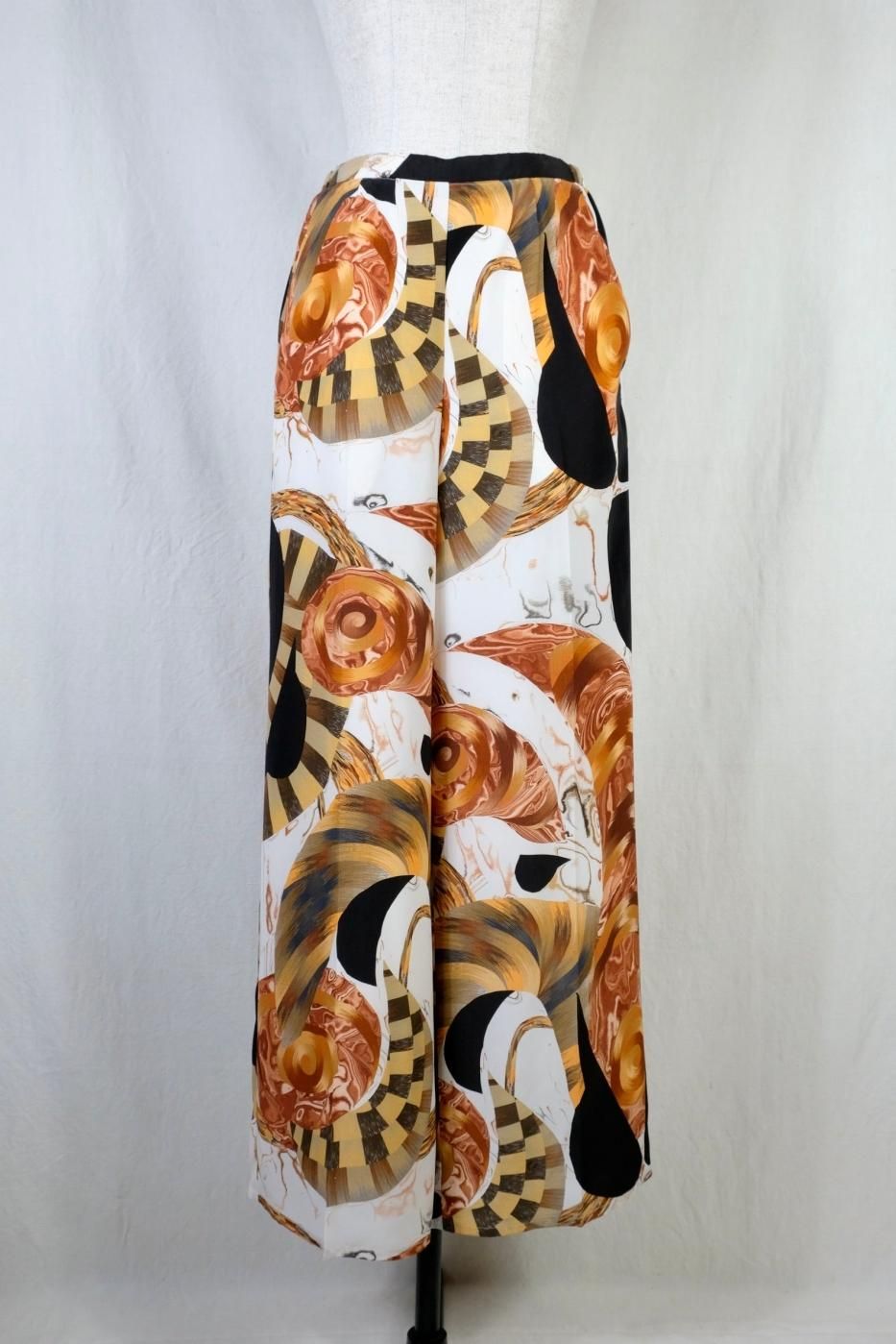 Mame Kurogouchi ޥ᥯-MARBLE PRINT TROUSERS-
