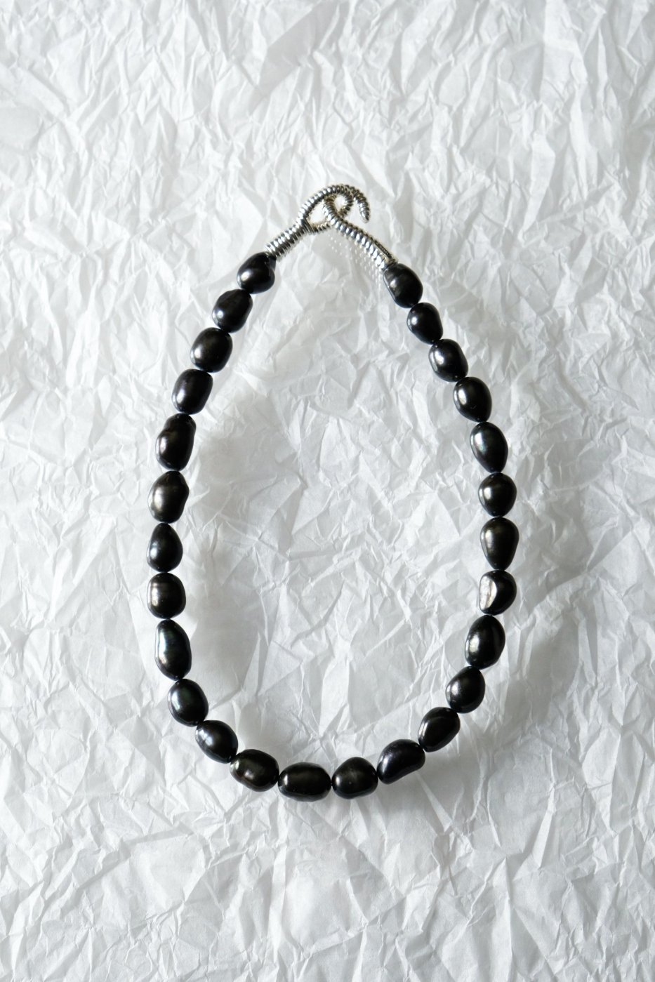 R.ALAGAN 饬-CHARCOAL SHORT PEARL NECKLACE(LIMITED ITEM)-