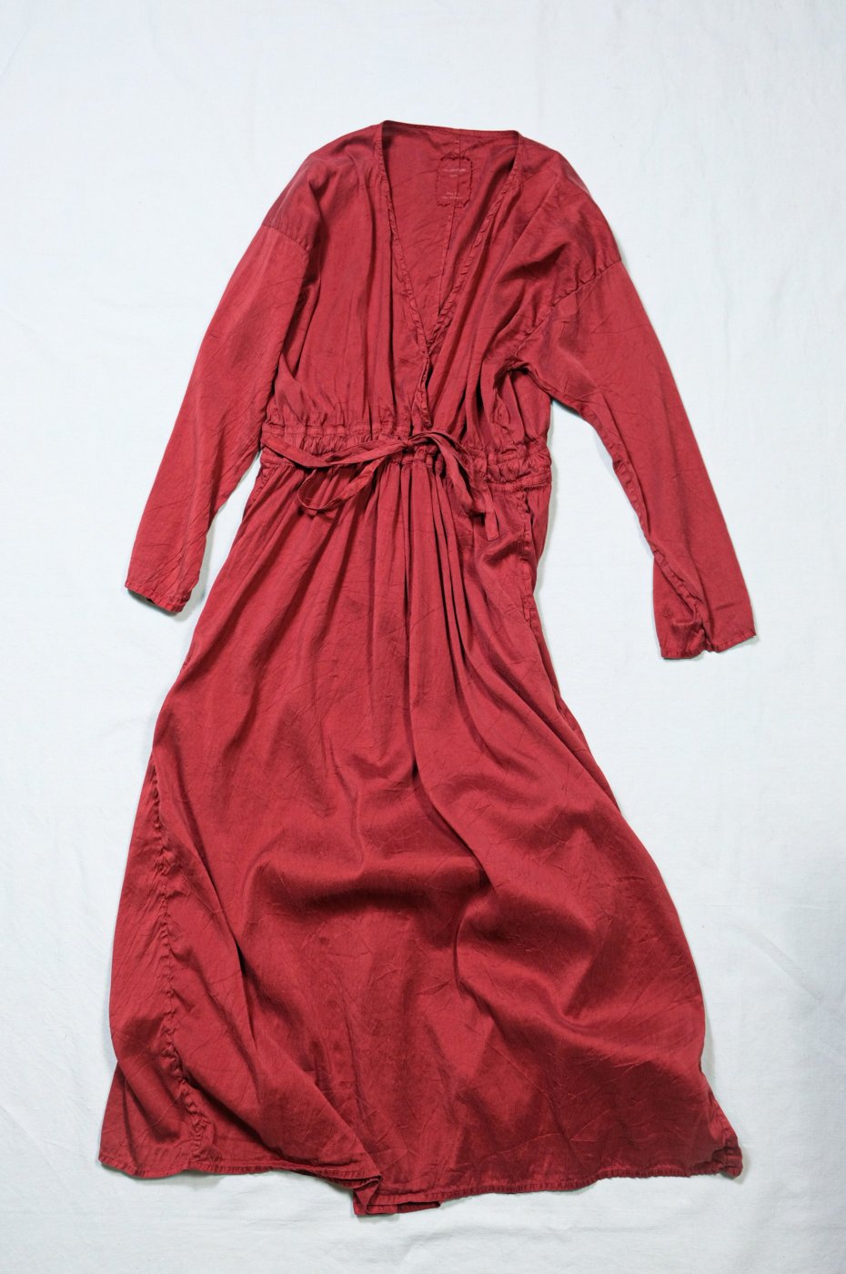 Chez VIDALENC--Dress K+M/ Silk Doop -RED MOGADOR