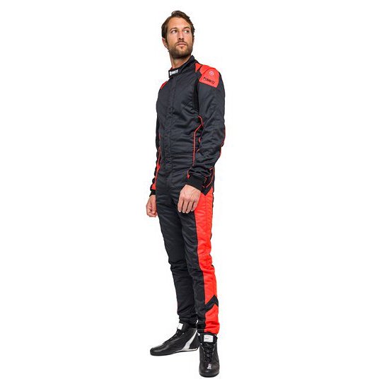 Freem Japan Modelレーシングスーツ（ブラック×蛍光レッド） - Hitotsuyama Racing Online Shop