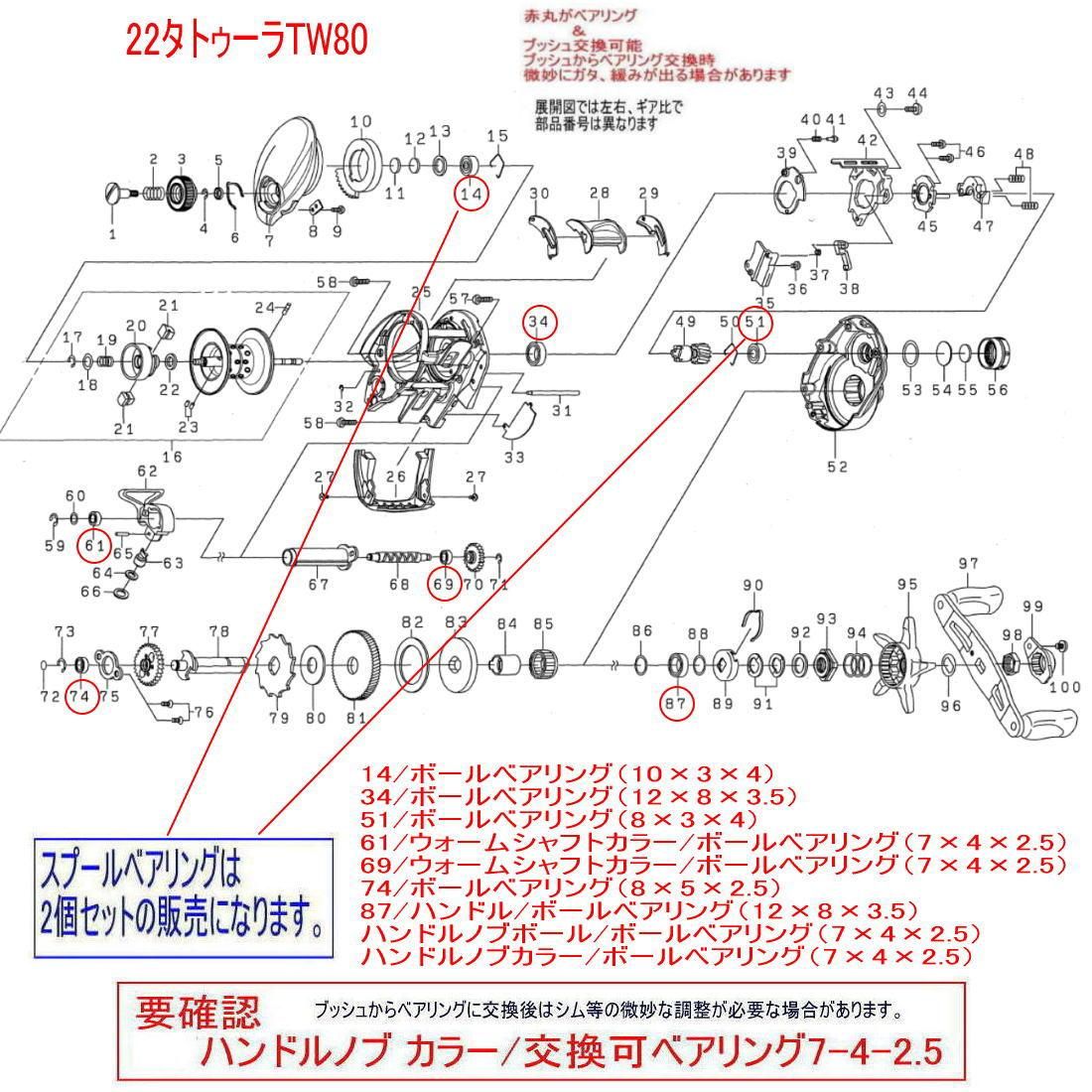 ダイワ純正お取り寄せパーツ：納期1ヶ月】23レグザ LT5000-C