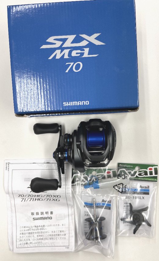 シマノ 19 SLX MGL 70 ライト「アベイルカスタム」- 釣具 Ａｎｙ 