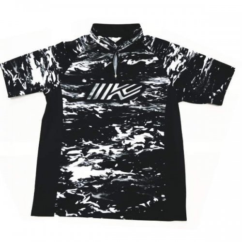 イマカツ　IK-838　IK半袖ジャージーシャツ IK Ripping Water Tournament Shirt　ブラックウォーター　中古品