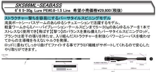 レジットデザイン スクアド ボートシーバス SKS66ML-SEABASS
