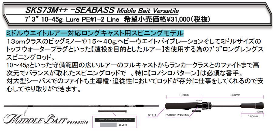 レジットデザイン　スクアド　ボートシーバス　SKS73M++-SEABASS- 釣具 Ａｎｙ(アニー)中古釣具 買取・販売ジャストエース取扱店  anyアニーネットショップ