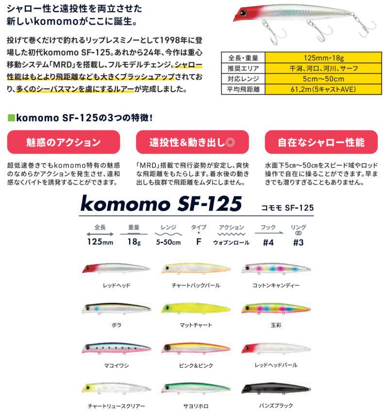 アイマ(ima) コモモ SF-125 2022フルモデルチェンジ- 釣具 Ａｎｙ