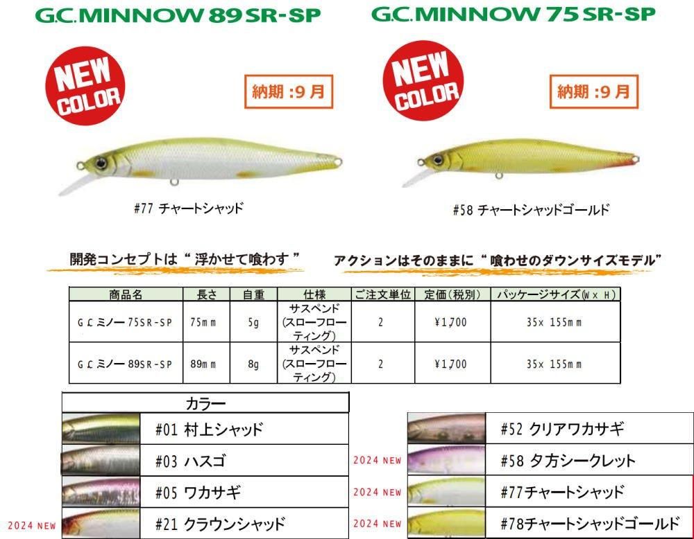 名作 一誠 G.C. G.N. MINNOW89 GCミノー ルアー用品 - friendsofauaf.org