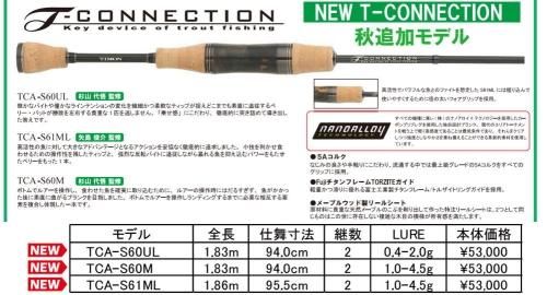 ジャッカル Tコネクション エリア TCA-S60M-