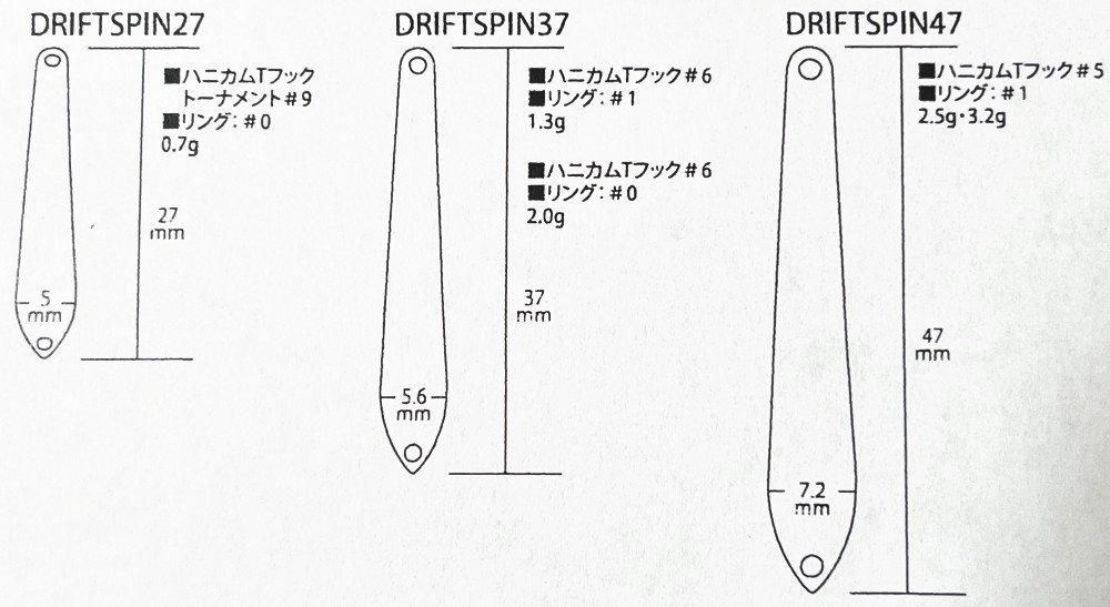 ロデオクラフト ドリフトスピン47「3.2g」 - 釣具 Any(アニー)中古