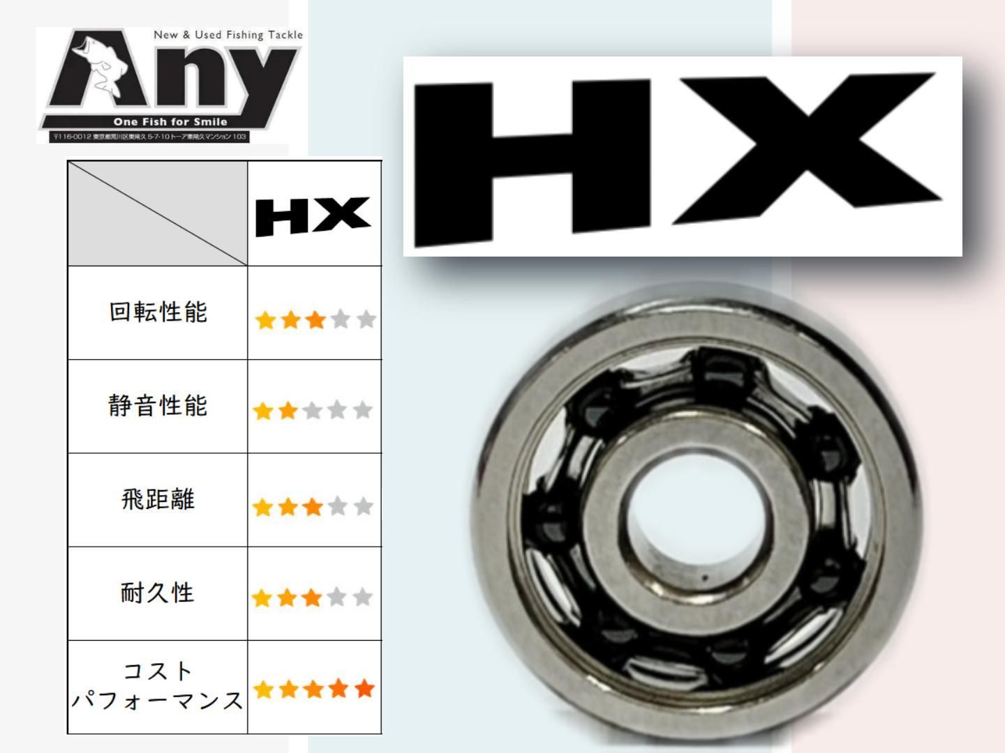 アニーオリジナル セラミックボールベアリング | HX - 釣具アニー公式