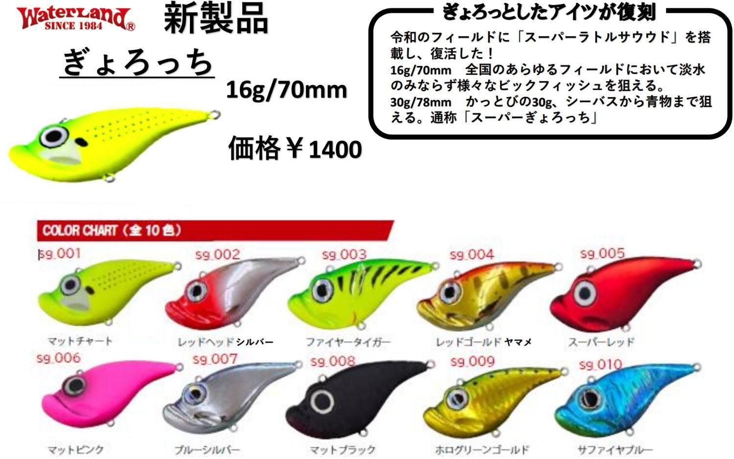 ウォーターランド　グラウンダールアー復活!! 大人気　スーパーぎょろっち　30g ウォーターランド グラウンダールアー復活!! 大人気 スーパー