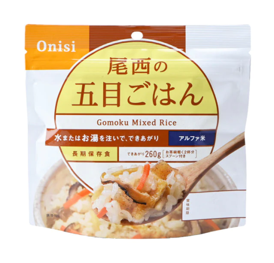 アルファ米 尾西の五目ごはん 1食分×50袋 賞味期限2028.7 ☆送料無料☆【5年保存】尾西の五目ごはん(1食分)×50袋 - アース