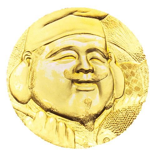 金瑞麟金飾》揮手小丸子黃金墜子純金9999 – 瑞麟銀樓(金瑞麟)