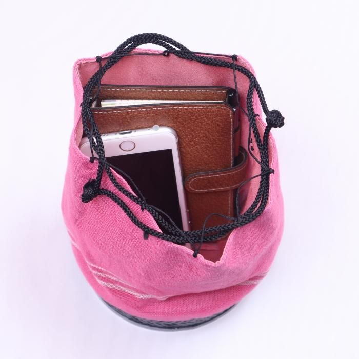 【京都絞り 油小路 ZiniQ】 網代編み 巾着 鞄 着物 京都絞り 油小路 ZiniQ】 網代編み 巾着 鞄 着物