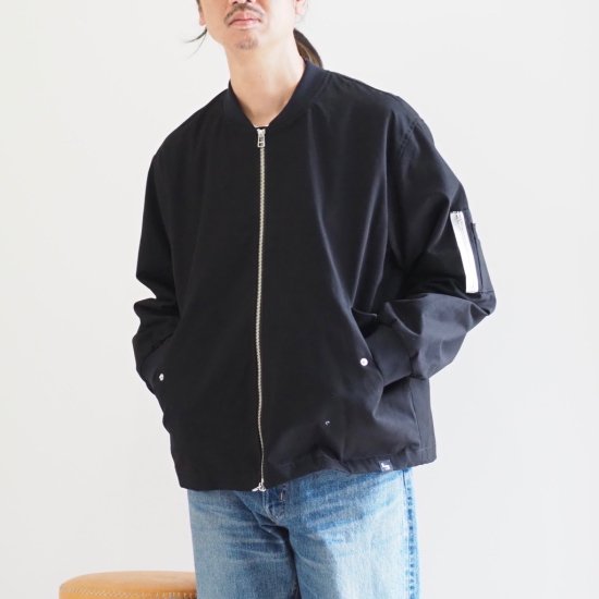 ڥʥΥե㥱åȤ١ˡLissʥꥹ/Air force blouson/֥륾/KHAKI/BLACK2