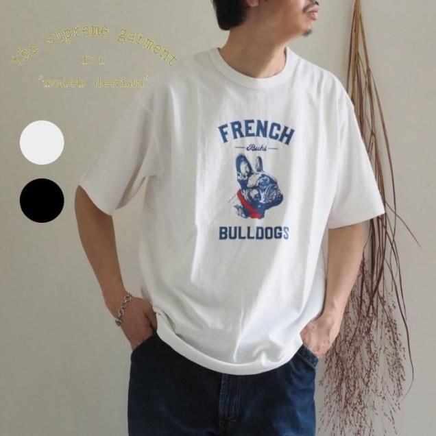 <img class='new_mark_img1' src='https://img.shop-pro.jp/img/new/icons14.gif' style='border:none;display:inline;margin:0px;padding:0px;width:auto;' />USAåȥѤFRENCH BULLmodem design(ǥǥ)/USA Tee FRENCH BULL/T/WHITE/BLACK2/25ss