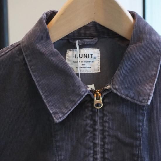 硫化染めで仕上げた14wコーデュロイを使用】H.UNIT（エイチユニット