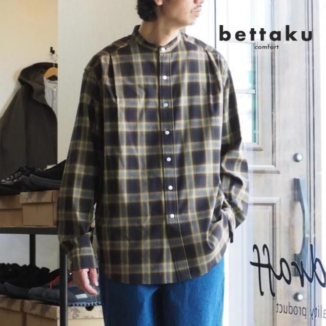 <img class='new_mark_img1' src='https://img.shop-pro.jp/img/new/icons14.gif' style='border:none;display:inline;margin:0px;padding:0px;width:auto;' />ڥܥåץ꡼Ĥ3줿֥ɤɽ륷ġbettakuʥ٥å/OMBRE Check 3TUCK Shirts/å/ȡ५ե/֥å/25aw