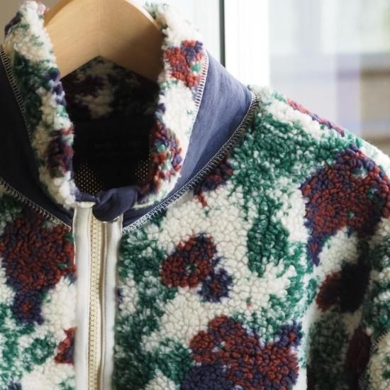 インパクトある花柄ボアジャケット】modem design(モデムデザイン