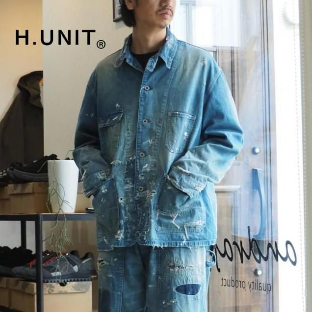 <img class='new_mark_img1' src='https://img.shop-pro.jp/img/new/icons14.gif' style='border:none;display:inline;margin:0px;padding:0px;width:auto;' />1930ǯΥС򥤥᡼H.UNITʥ˥åȡ/DENIM COVERALLS CUSTOMIZE/ǥ˥/ޥ/25aw