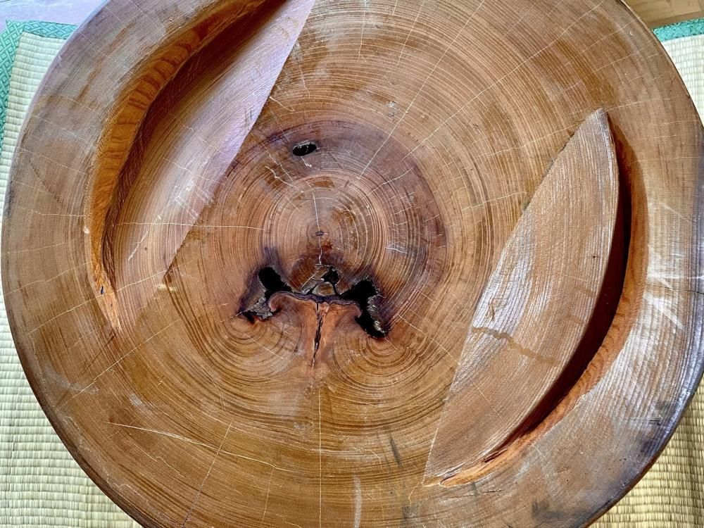 欅製臼 臼の販売・通販（【高さ】約50cm【外径】約47cm【内径】約34cm