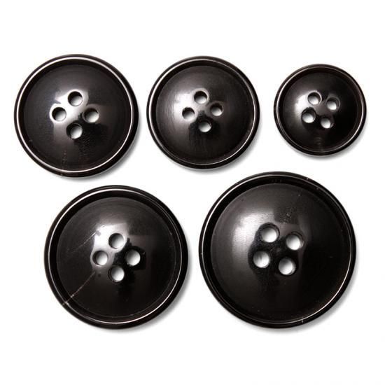 水牛ボタン・黒 - MITAKE BUTTONS