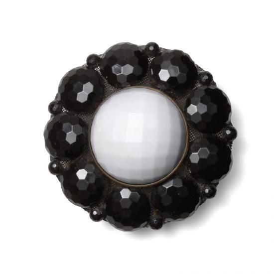 黒ガラスボタン 19世紀 8 1779 Mitake Buttons 黒ガラスボタン 19世紀 8 1779 Mitake Buttons