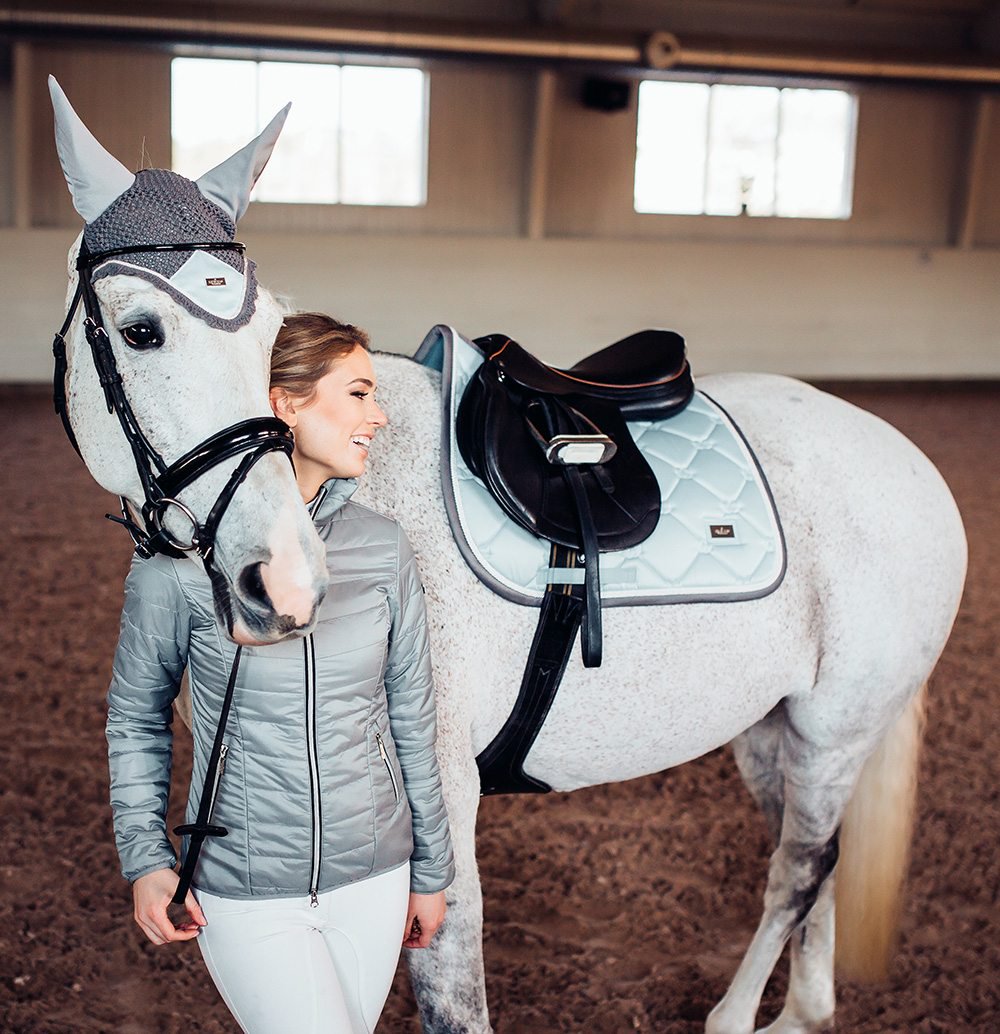 Equestrian Stockholm 障害ゼッケン Ice Blue - Flippan Riding Shop