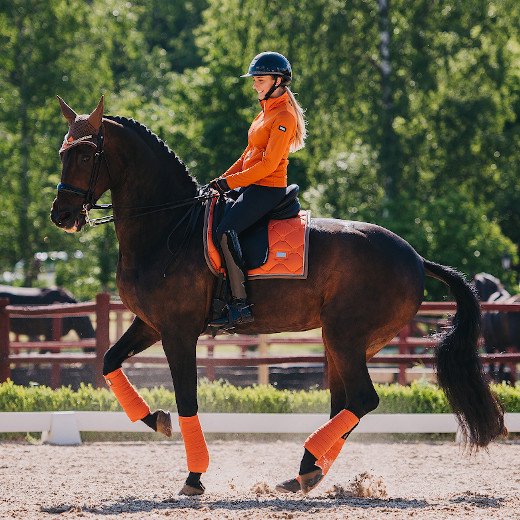 EQUESTRIAN STOCKHOLM 馬場用ゼッケン - Brick Orange - Flippan Riding Shop