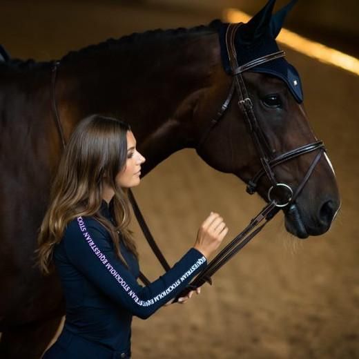 Equestrian Stockholm ハーフジップT - Tech Navy - Flippan Equestrian Stockholm ハーフジップT - Tech Navy - Flippan