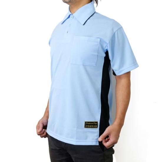 asics ポロシャツ 公式審判用 アンパイアポロシャツ サックス