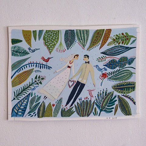 Aurelia FRONTY『 Jeune Couple / 若いカップル 』原画 - galerie doux