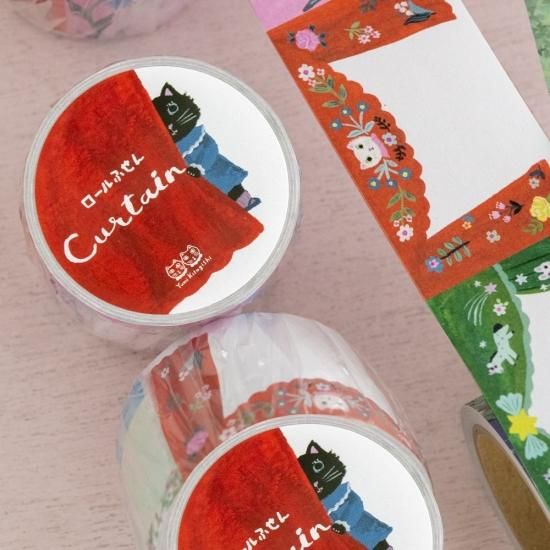 yumi kitagishi x 手紙社 ロールふせん「curtain」