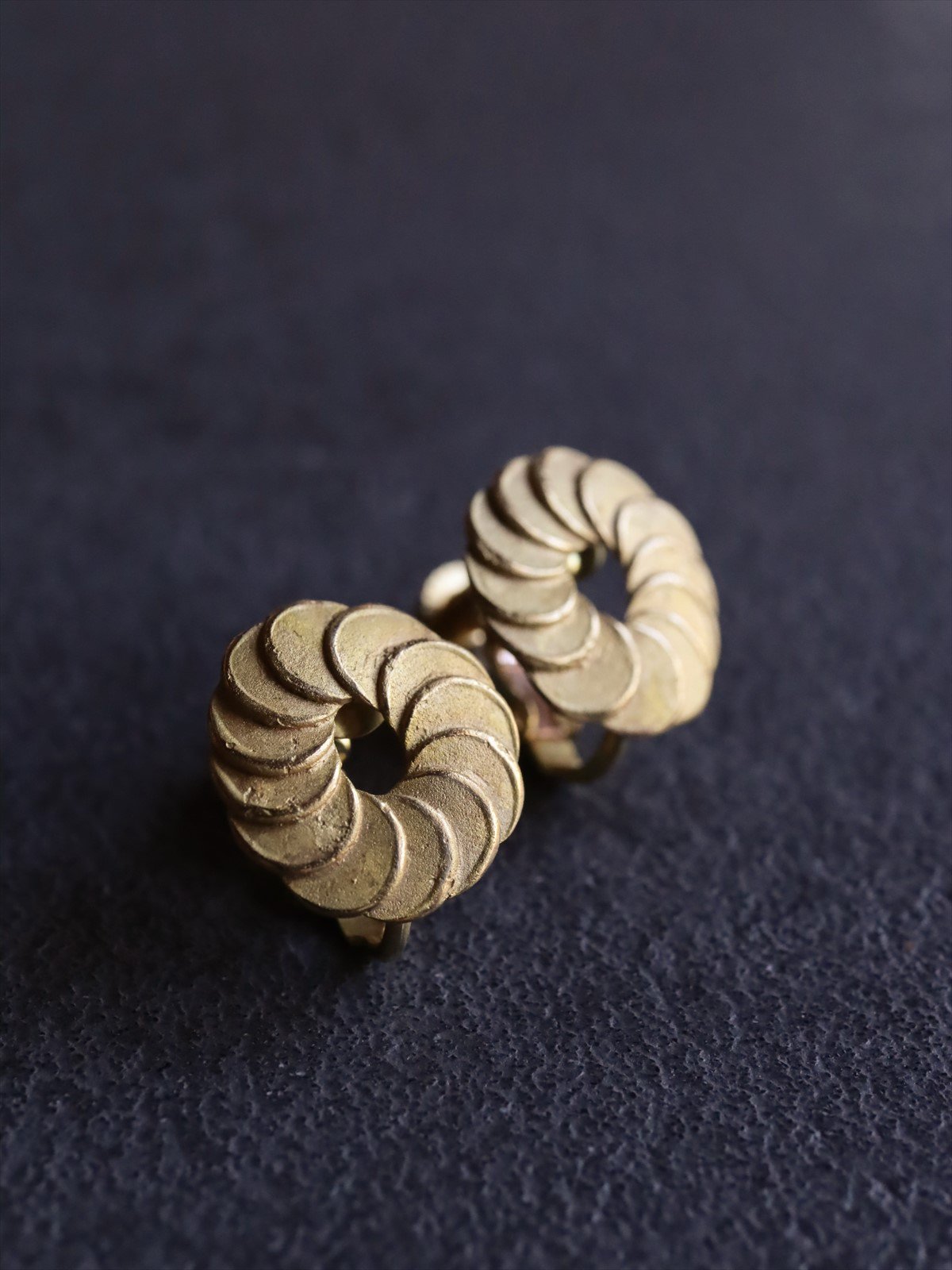 nakagawa kumiko Pattern Earring マル bronze
